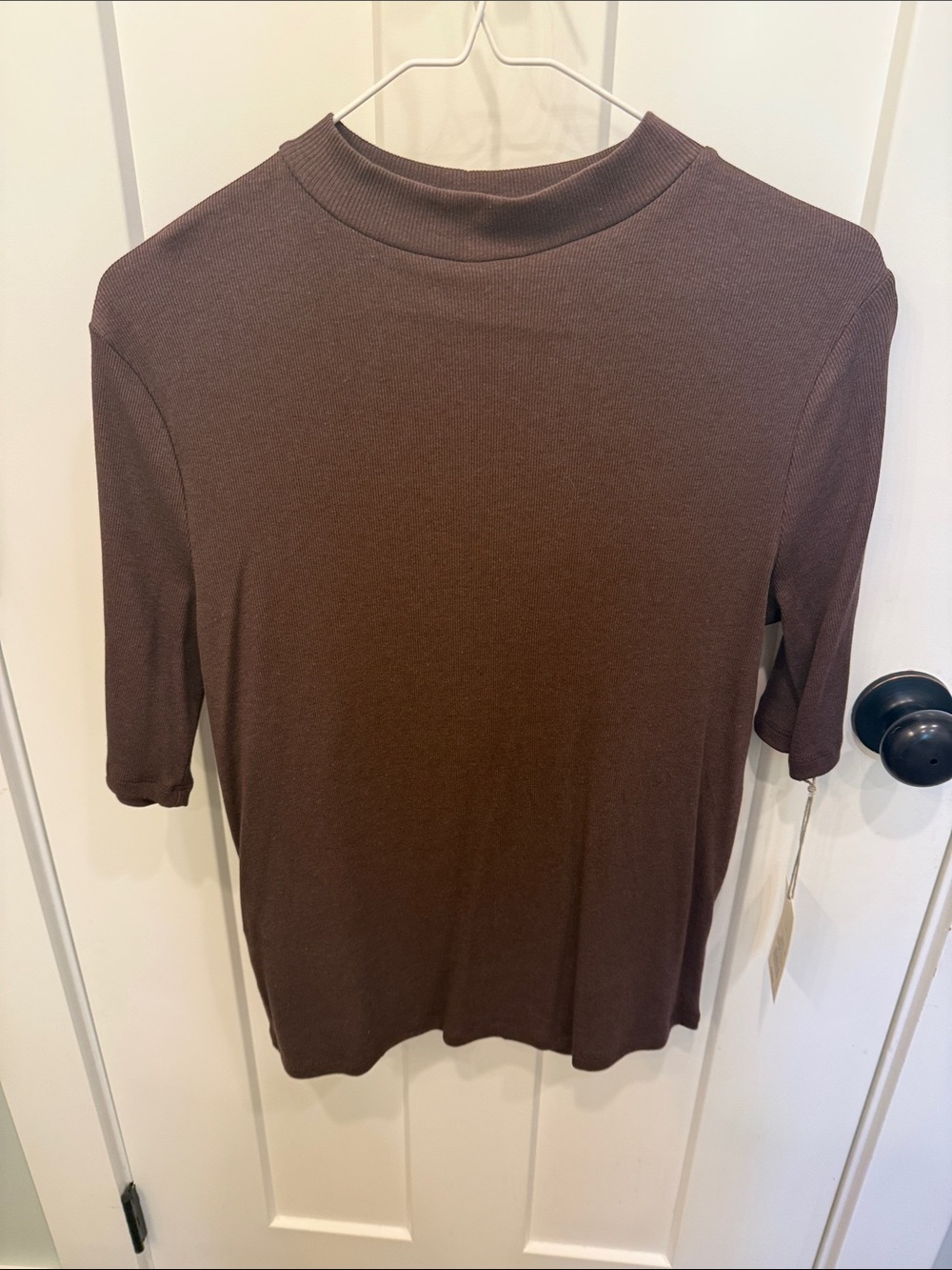 Plum ribbed shirt
